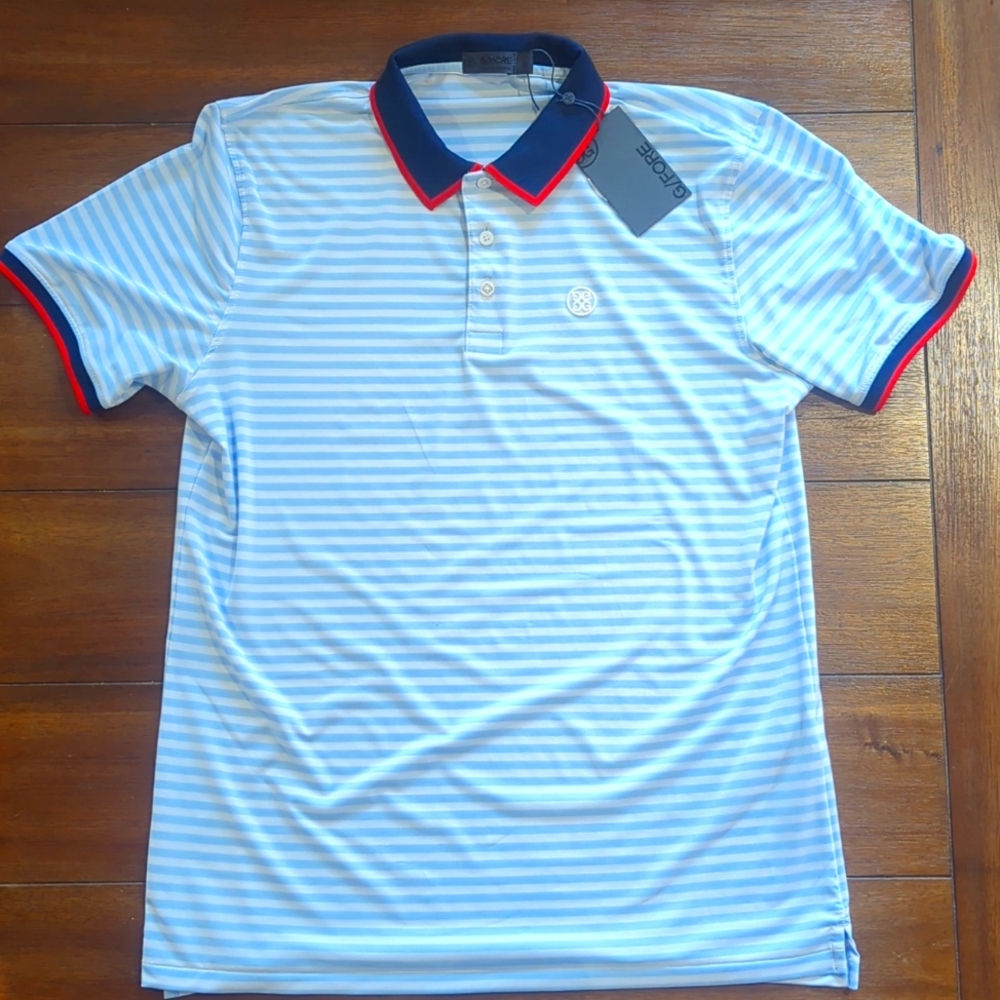 G/Fore Men's Large slim staple golf polo